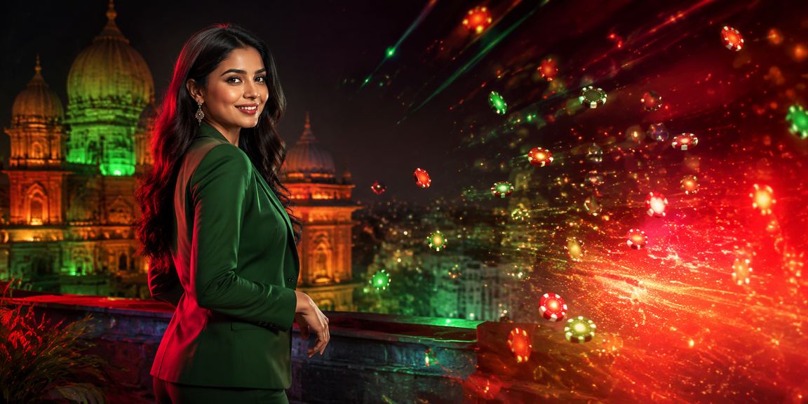 বাংলাদেশে লাল-সবুজ সাজে ক্যাসিনো বিনোদন উপভোগের দৃশ্য